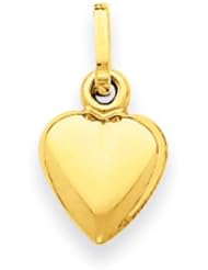 14k Gold Heart Charm