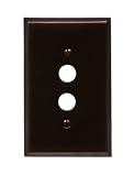 Classic Accents Oil Rubbed Bronze Single Gang Push Button Switchplate