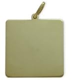 10 Karat Yellow Gold Satin Finish Square Dog Tag with 20 chain 21xkFsGv%2BbL. SL160 10 Karat Yellow Gold Satin Finish Square Dog Tag with 20 chain