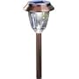Moonrays 91743 Hudson Style Solar Light, Metal Path Light LED is 2X-Brighter, 6 Pack (Pearl Bronze)