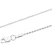 14K White Gold Chain Diamond Cut Wheat - 20 inches