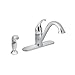 Moen 7840 Chrome Camerist Single Handle Kitchen Faucet with Side Spray