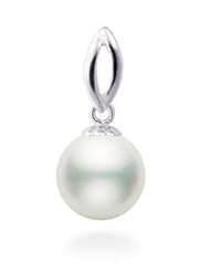 PremiumPearl 8-10mm White Freshwater Pearl Pendant AAA Quality
