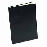 Ampad 43009 Gold Fibre Notebook Journal 7-1/2x5-1/2 240shts, Simulated Leather Cover, Blk.