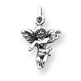 Sterling Silver Antiqued Angel Charm