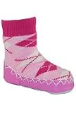 Pink Argyle Nowali Moccasins (12 Months)