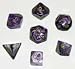 Pegasus Spiele 207156XX - Würfel, Marble: Purpur, 7er-Set in Acrylbox