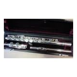 TREVOR JAMES MASTERS III FLUTE OUTFIT, silver throughout, closed hole