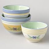 Pfaltzgraff Summer Breeze Nesting Pottery Prep Bowl Set