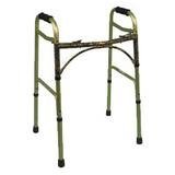 Drive Deluxe Folding Walker for Adults, Two Push Button, Fashion Colors, Blue - 1 Each