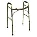 Drive Deluxe Folding Walker for Adults, Two Push Button, Fashion Colors, Blue - 1 Each