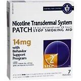 Novartis Nicotine Transdermal System Stop Smoking Aid Patch, Step 2, 14 mg - 7 Ea