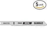 Buy 3 14 TPI Thick Metal Cutcobalt U- Shank Jig Saw Blade (115-DW3720-5) Category: Jig... by DEWALT