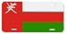 Oman Omani Flag Vanity Auto License Plate