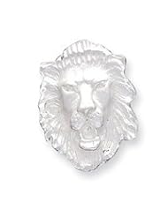 Sterling Silver LION HEAD Charm QC1765"