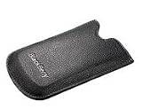 Electronics : Original Blackberry 8100 Pearl Leather Case In Black With Battery Saving Proximity Sensor