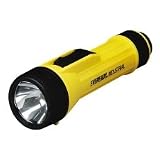 2 D Industrial Flashlight, Yellow Black
