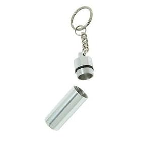 Keyring Sized Waterproof Storage Container / pills/ geocaching / first aid / survival / id / matches