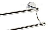 double towel rail 600mm polished chrome - from e-hardware Kitchen & Housewares