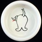Melia Economical Dapper Dog Bowl -BIG BUTT Design- MEDIUM