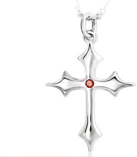 Takanashi Rokka cosplay cross sterling silver necklace 36.5mm x 26mm Silver 925 that you want to have love even in two disease (japan import)