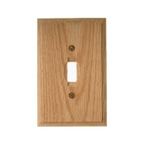 AMERICAN TACK and HDWE CO INC NH 4025D TYPE-DUPLEX WOOD WALL PLATE - OAK (PACK OF 6) by 