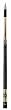 Viper Ash Stain Tiger Maple Sinister Series Billiard Cue with Stainless Steel Joint (19-Ounce)