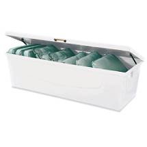 Frontgate - Granite-look Patio Storage Bench - Outdoor Storage