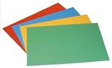 A4 VIVID ASSORTED COLOURED CARD 10 SHEETS EACH OF BLUE YELLOW GREEN AND RED F17