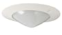 Cooper Lighting P400TW One-Light 5-Inch Bathroom Ceiling Light Fixture Kit with White Trim and Dome Glass