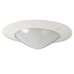 Cooper Lighting P400TW One-Light 5-Inch Bathroom Ceiling Light Fixture Kit with White Trim... by Halo