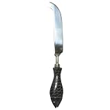 Decorative Cheese Knife With Black Fish Resin Handle Set 2 by Traders and Company