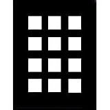 Adorama Pre-Vu Slide Mat, 12"x16" Presentation Board with Twelve 2 1/4"x 2 1/4" Pockets.