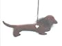 Brown Velvet Dachshund Plush Sachet