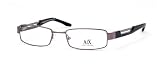 AUTHENTIC ARMANI EXCHANGE AX 126 0V81 SILVER/BLACK METAL EYEGLASSES 51mm