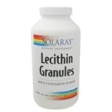 Lecithin Granules by Solaray Apple Cinnamon Flavor 11 oz- Soloray