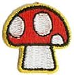 Nintendo Wii Mario Video Game - 1" Red Get Big Mushroom Patch