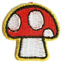 Nintendo Wii Mario Video Game - 1 Red Get Big Mushroom Patch