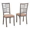 Powell Trent Light Textured Bronze Bistro Dining Side Chair, 2-Piece in 1-Carton