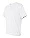 Performance 2-Button Henley, Color: White, Size: Small
