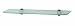 John Sterling KT-0134-624SN Glass Shelf Kit, Satin Nickel, 6-Inch by 24-Inch