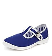 Clasp Fastening T-Bar Plimsolls