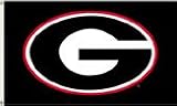 Georgia G Black 3x5 Flag