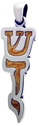 Shaddai Jewish Pewter Pendant Necklace