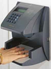 Biometric Hand Punch with 50 Employee Software