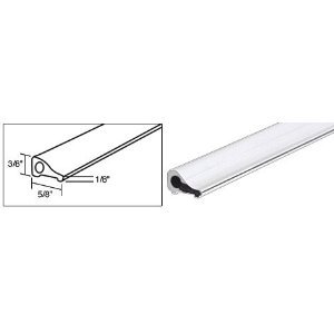 CRL White Frameless Shower Door Tapered Threshold - 98 in long
