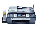 Computer : Brother MFC 885CW - Multifunction ( colour ) - ink-jet - copying (up to): 22 ppm (mono) / 20 ppm (colour) - printing (up to): 30 ppm (mono) / 25 ppm (colour) - 100 sheets - 14.4 Kbps - USB, 10/100 Base-TX, 802.11b, 802.11g, USB host