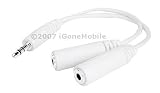 Universal 3.5mm Headset Splitter For Apple iPod MP3 Nano Video Mini