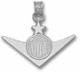 Air Force "V with Shield and Star Pilot" Pendant - Sterling Silver Jewelry