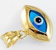 Evil Eye Pendant in 14k Gold.